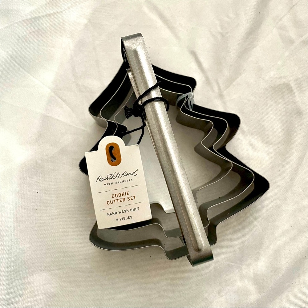 Hearth & Hand Christmas Tree Metal Cookie Cutter Set of 3 New NWT